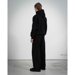 COZY BLACK WHITE HOODIE 