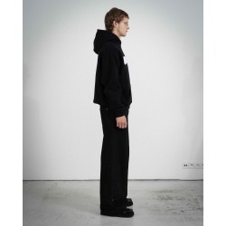 COZY BLACK WHITE HOODIE 