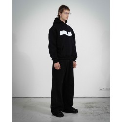 COZY BLACK WHITE HOODIE 