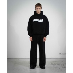 COZY BLACK WHITE HOODIE 