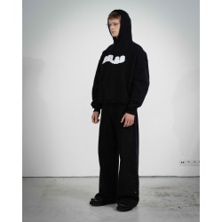 COZY BLACK WHITE HOODIE 