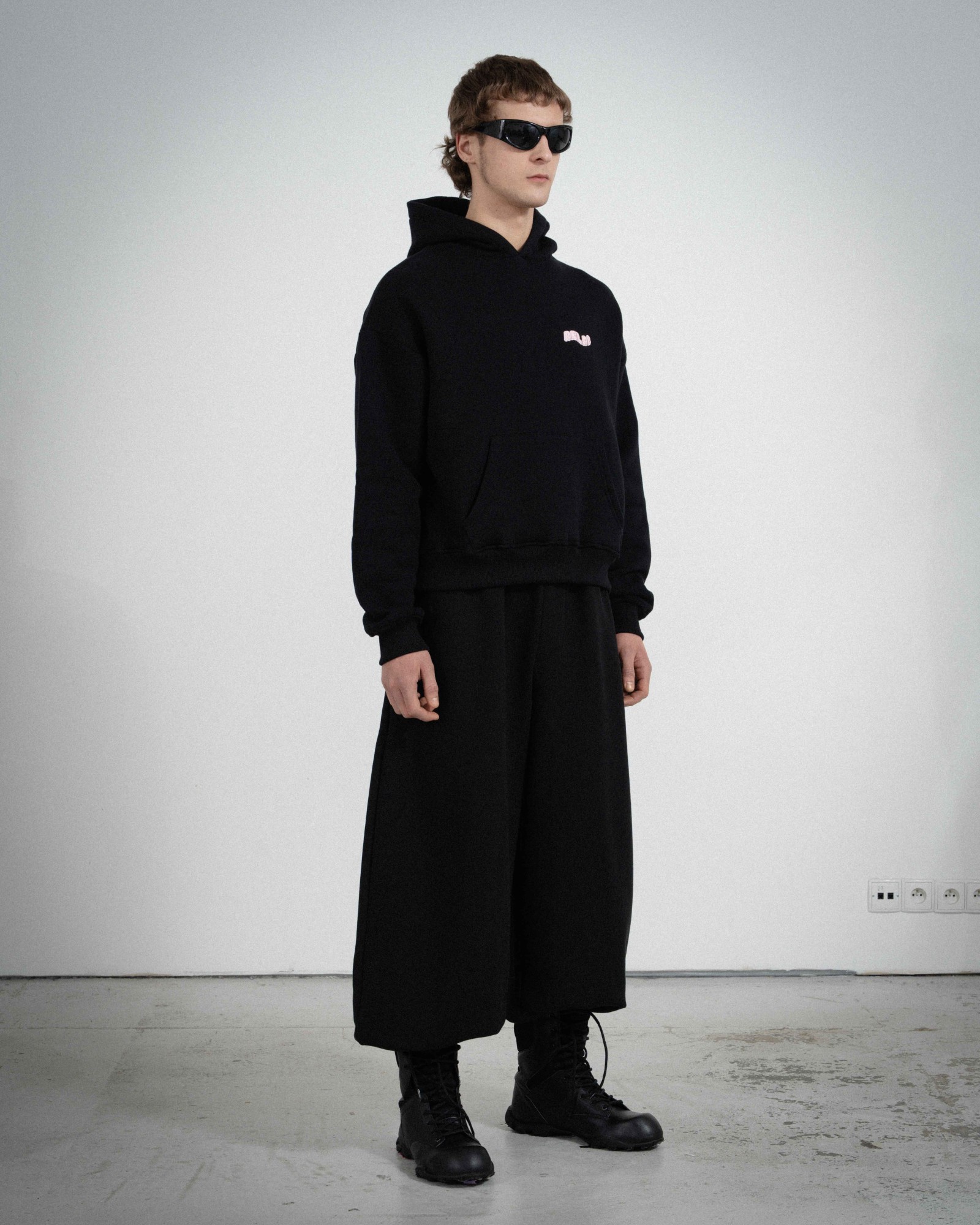 COZY SMALL BLACK PINK HOODIE