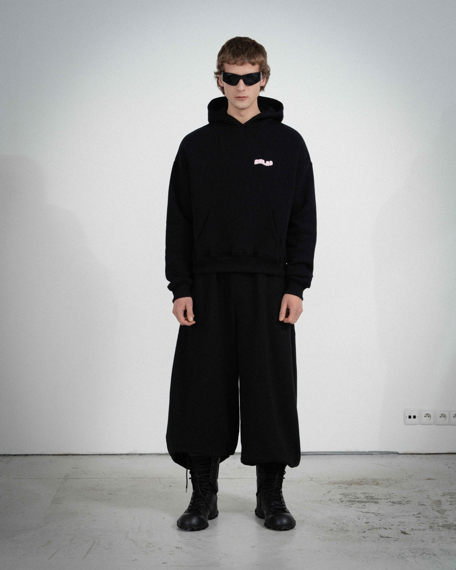 COZY SMALL BLACK PINK HOODIE