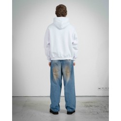 COZY WHITE BLUE HOODIE 