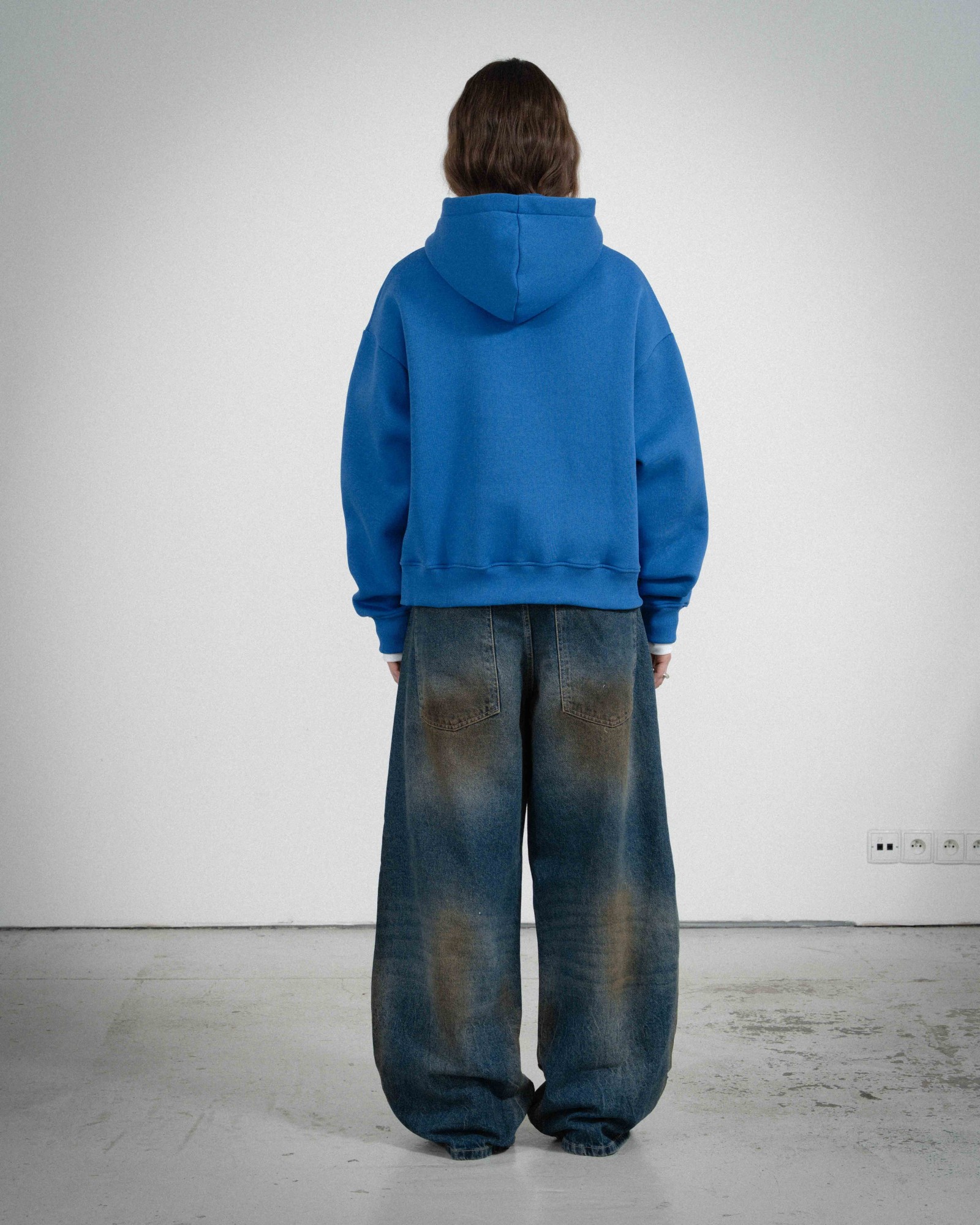 COZY SMALL NAVY BLUE HOODIE