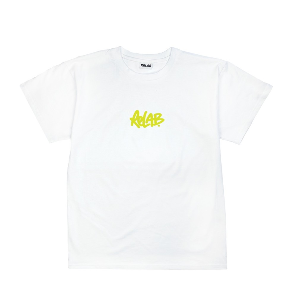 LETTER YELLOW T-SHIRT WHITE